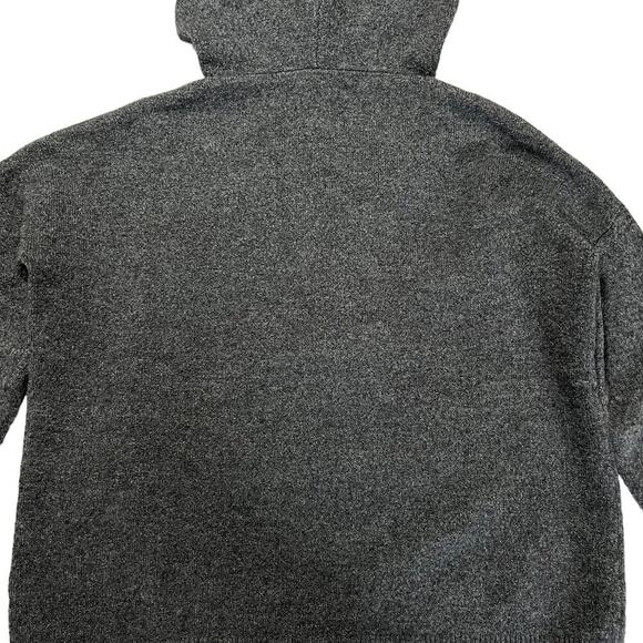 Alice + Olivia Wool Blend Sweater Hoodie SIZE M Gray Knit Pullover - Picture 11 of 12